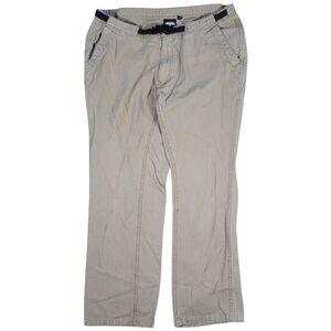 Kavu Belted Pants Mens 36x32 Beige Canvas Hemp Cotton Hiking Climbing Outdoor